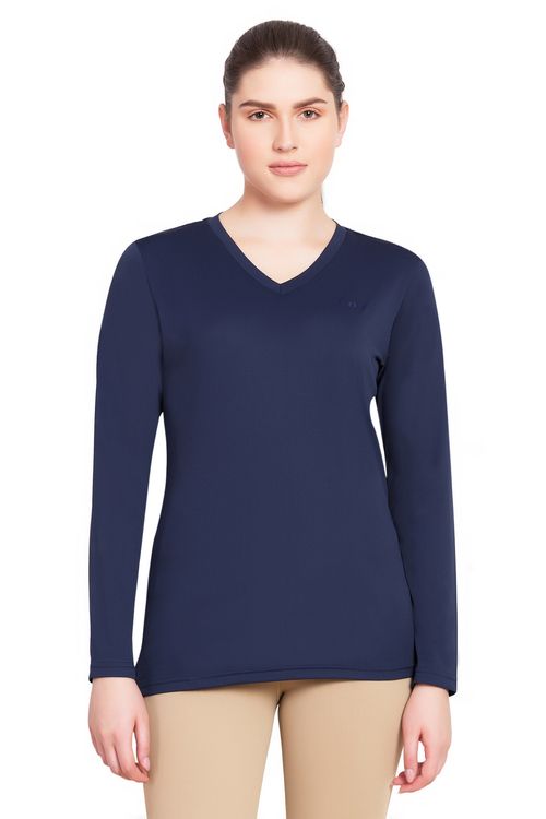 TuffRider Women's Taylor Long Sleeve T-Shirt - EC Navy