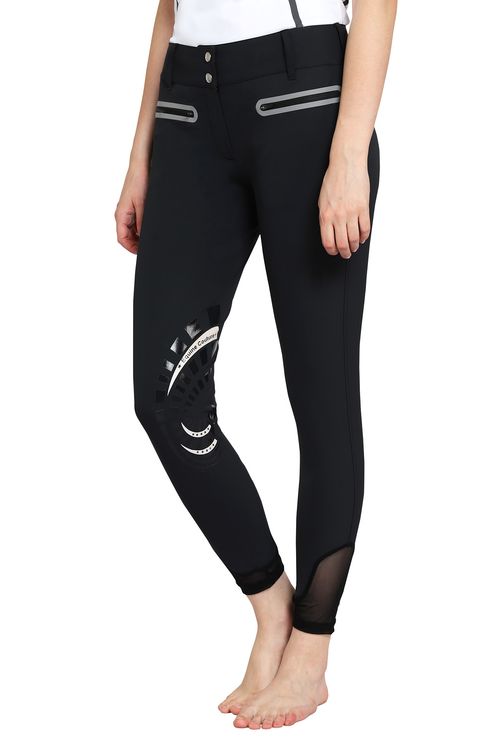 Equine Couture Women's Ibiza Knee Patch Breeches - Black