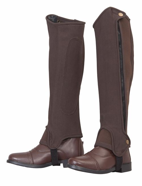 TuffRider Kids' Washable Half Chaps - Chocolate