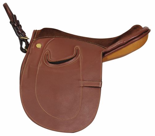 Henri de Rivel Advantage Pony Leadline Saddle - Oak Bark