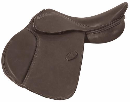 Henri de Rivel Pro Pony Covered Close Contact Saddle - Havana