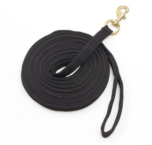 Centaur Padded Loop End Lunge Line - Black