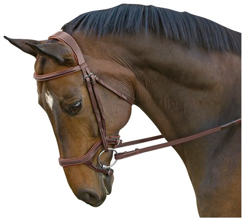 M. Toulouse Hybrid Jumper Bridle - Chocolate/Cognac