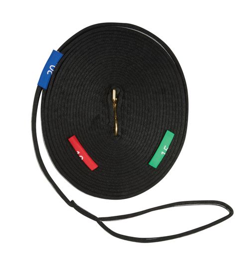 Kincade Two Tone Lunge Line With Circle Markers - Black/Grey