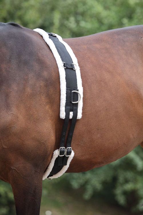 Shires Nylon Roller With Fleece Padding - Black
