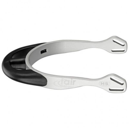 Herm Sprenger 25mm Rounded Neck Fairrider Spurs - Silver Aluminum/Black