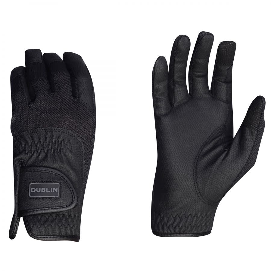 Dublin Breathable Mesh Riding Gloves Black DublinBNX101966Black