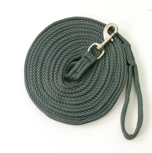 Centaur Cushion Padded Lunge Line - Green/Grey