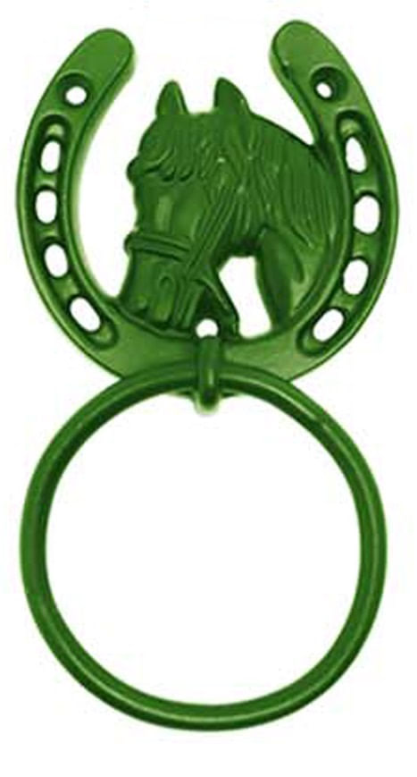 Perry HorseShoe Tie Ring - Forest Green