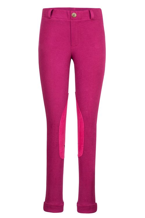 TuffRider Kids' Starter Lowrise Pull-On Jods - Hot Pink