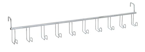 Equi-Essentials Wire 10-Hook Bridle Rack - Silvertone