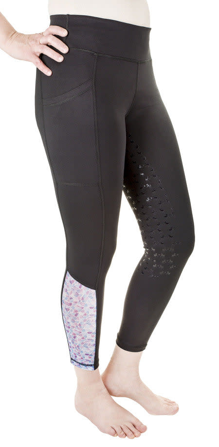 Equine Couture Women's Smyrna Tights - Black/Mosaic