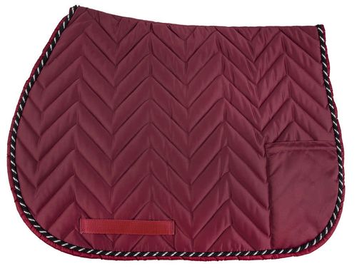 Equine Couture Cindy Pocket Pad - Wine