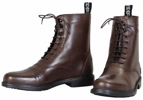 TuffRider Men's Baroque Lace Up Laced Paddock Boots - Mocha