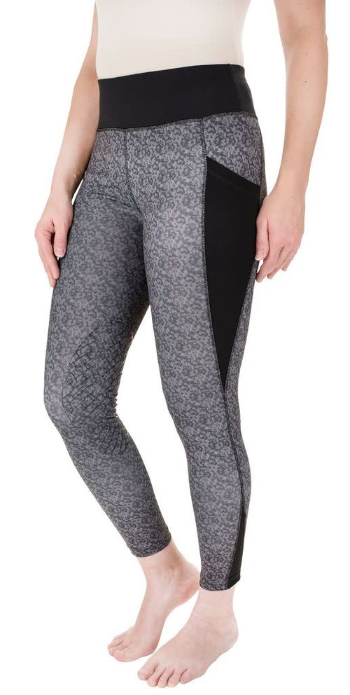 TuffRider Women's Minerva Camo Tights - Black/Charcoal