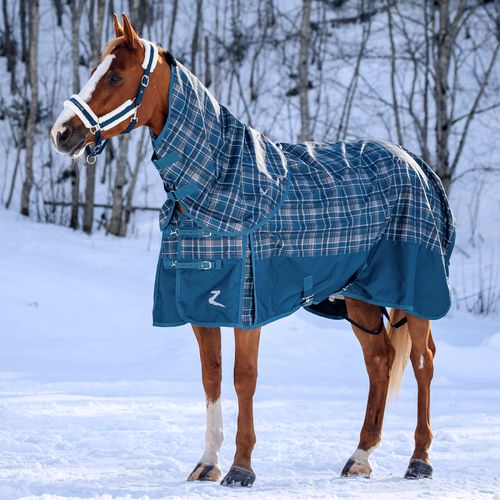 Horze Nevada Heavyweight Winter Turnout Blanket 400g - Legion Blue/ Dress Blue