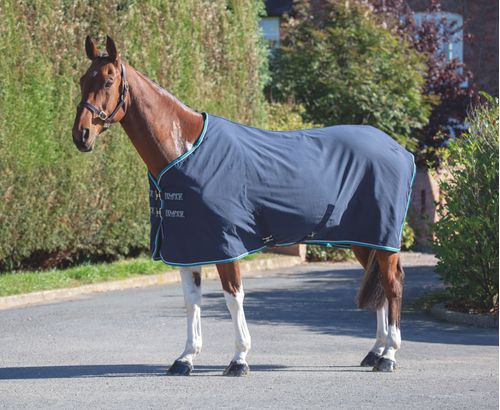 Shires Tempest Original Stable Sheet - Navy/Grey