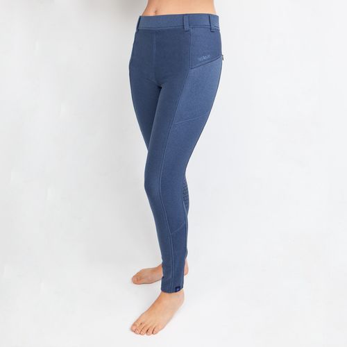 Irideon Women's Thermasoft Knee Patch Breeches - Denim Heather
