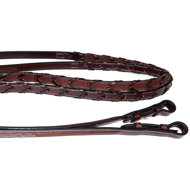 Nunn Finer All Leather Side Reins - Havana