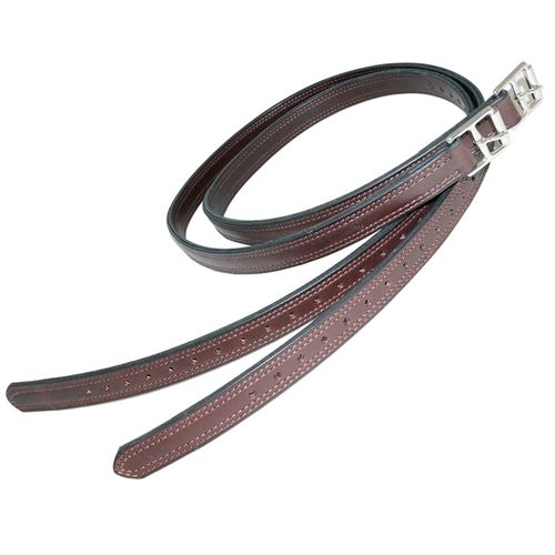 Nunn Finer Nylon Center 1" Stirrup Leathers - Havana
