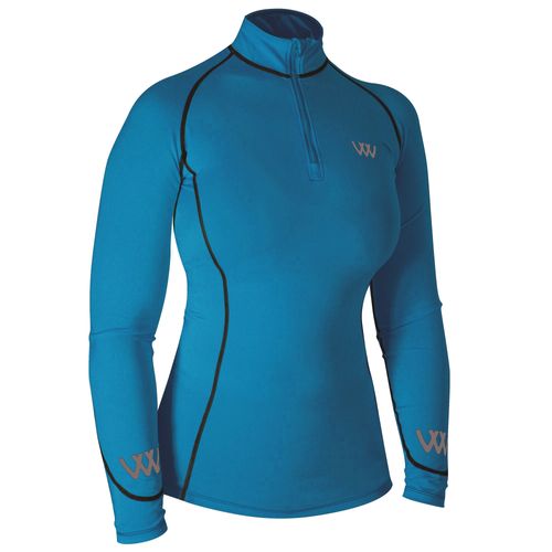 Woof Wear Women's Performance Quarter Zip Riding Shirt - Ocean