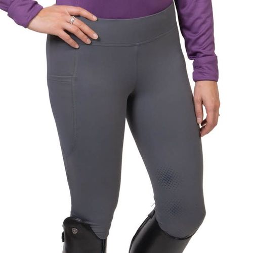 Ovation Women's Signature Knee Patch Flexion Tights - Storm Grey