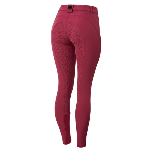 Horze Women's Mila Full Seat Breeches - Anemone Dark Pink