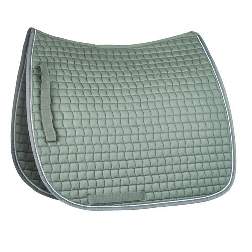 Horze Adepto Dressage Saddle Pad - Beetle Khaki Green