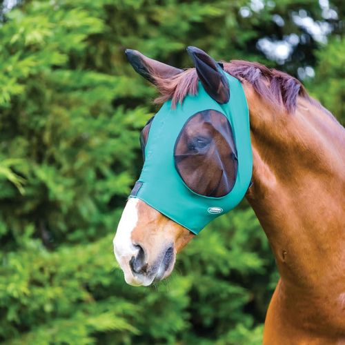 Weatherbeeta Deluxe Stretch Bug Eye Saver w/Ears - Hunter/Black