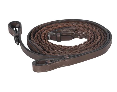 Henri de Rivel Advantage Plaited Reins - Havana