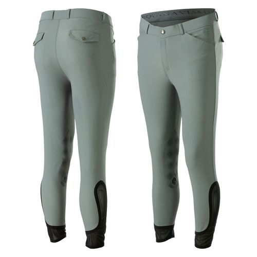 Equinavia Men's Erik Knee Patch Breeches - Steel Grey