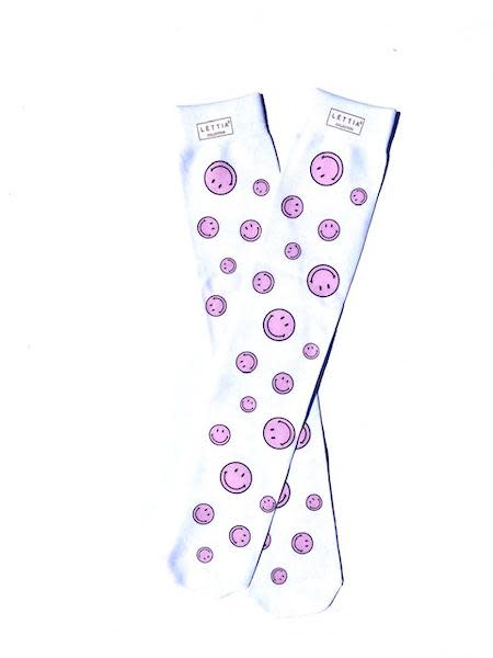 Lettia Women's Boot Socks - Smiley