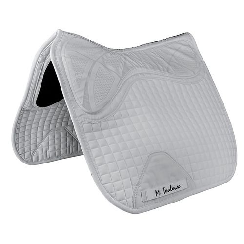M. Toulouse Superior Dressage No-Slip Comfort Flo Saddle Pad - White