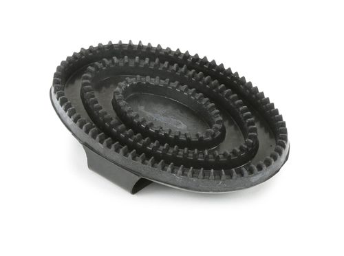 Shires Ezi-Groom Rubber Curry Comb - Black