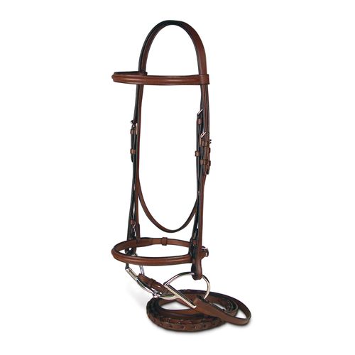 Passport Plain Raised Bridle - Black