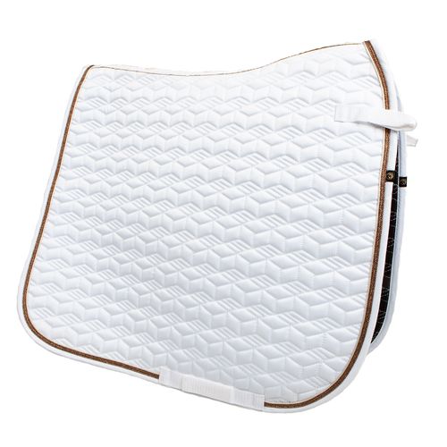 Toklat Tango Geometric Dressage Pad - White