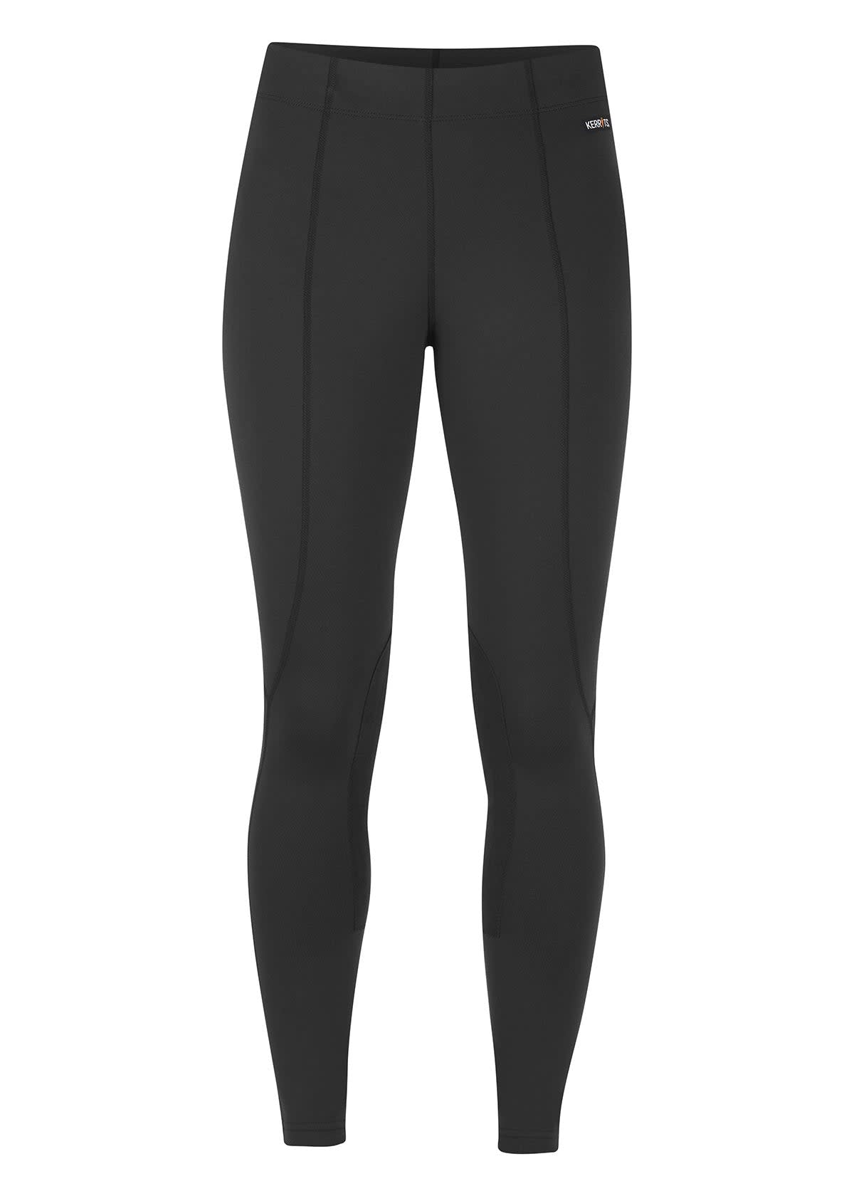 Kerrits Women's Flow Rise Knee Patch Performance Tights - Black ...