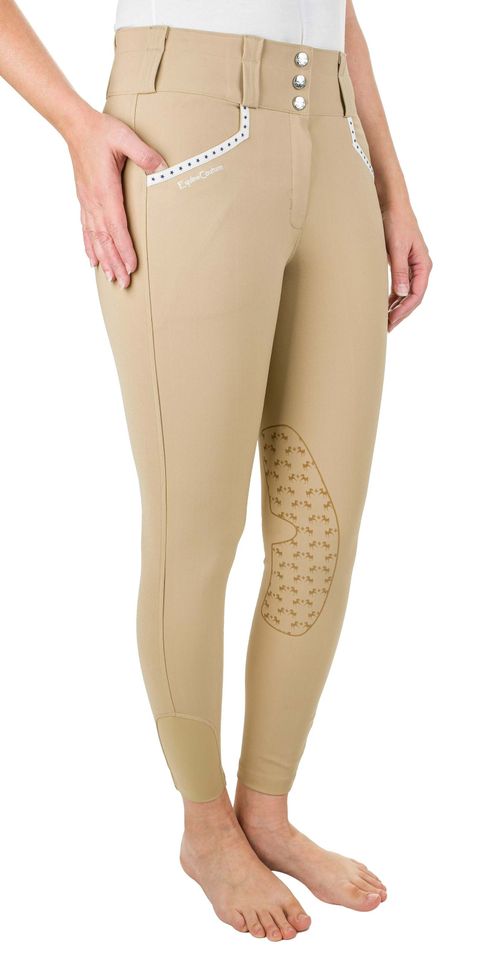 Equine Couture Women's Nicole Knee Patch Breeches - Safari