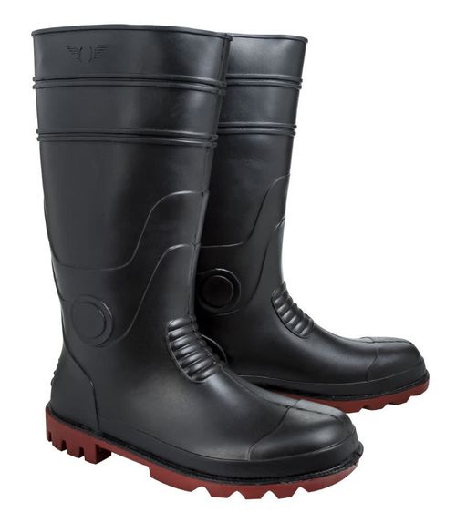 TuffRider Men's Daintree Barain Waterproof Tall Boots - Black/Red