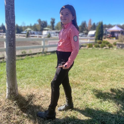 Irideon Kids' Thermaluxe 1/4 Zip Top - Salmon