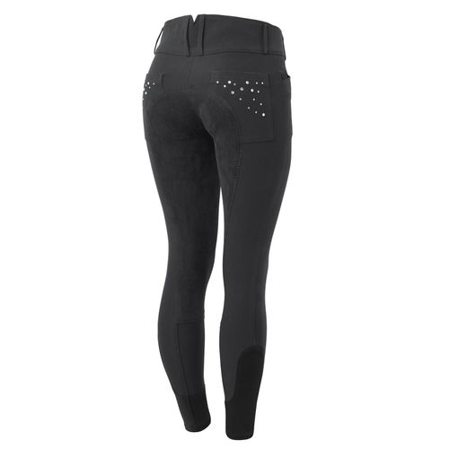Horze Women's Emma Classic Full Seat Breeches w/Crystals - Black