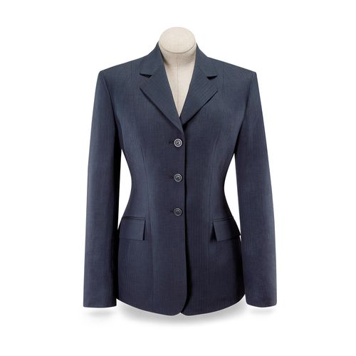 RJ Classics Women's Devon Show Coat - Navy Herringbone
