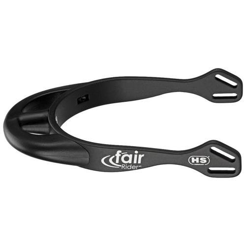 Herm Sprenger 25mm Rounded Neck Fairrider Spurs - Black Aluminum/Black
