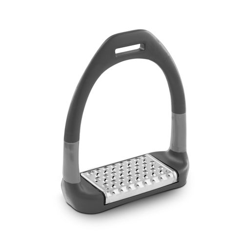 Royal Rider Perfect Flex Stirrups - Grey/Grey/Aluminum Pad