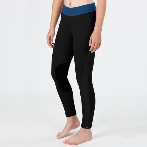 Irideon Women's Synergy Knee Patch Tights - Black/Twilight