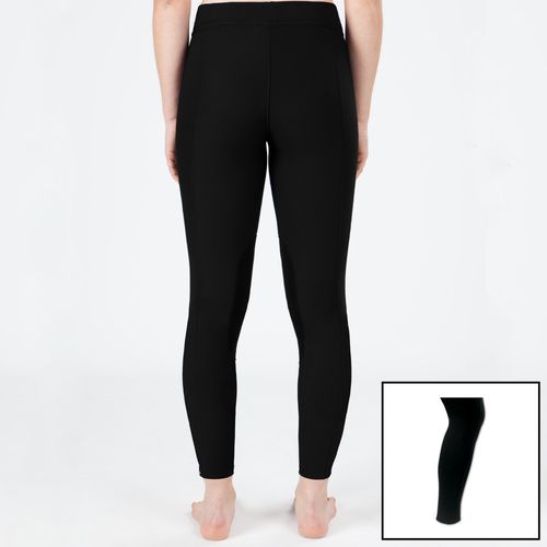 Irideon Women's Powerstretch Knee Patch Breeches w/Sock - Black