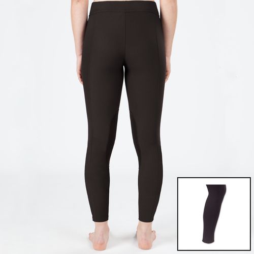 Irideon Women's Powerstretch Knee Patch Breeches w/Sock - Espresso