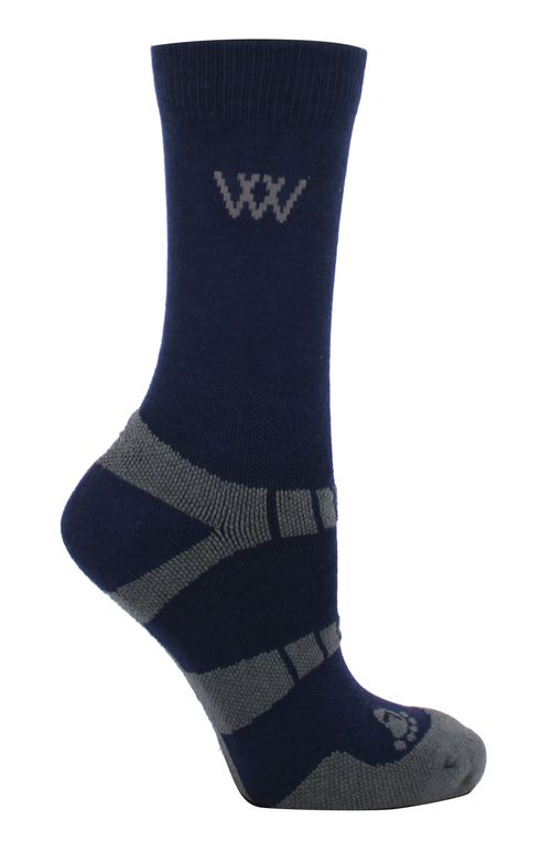 Woof Wear Short Bamboo Sock 2 Pairs - Navy/Grey
