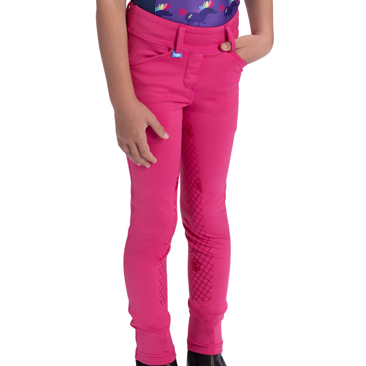 Romfh Kids' Scarlett Full Grip Pull On Tights - Preppy Pink - Romfh ...