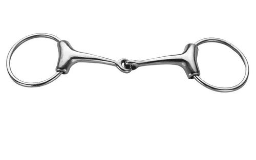 Korsteel Stainless Steel Jointed Loose Ring Eggbutt Snaffle Bit